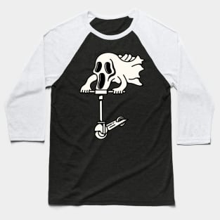 Ghost Scooter Baseball T-Shirt